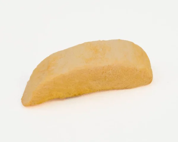 Zdrowe Mrożone Suszone Owoce Kawałki Mango Zamrożeniem Suchego Procesu Izolowane — Zdjęcie stockowe