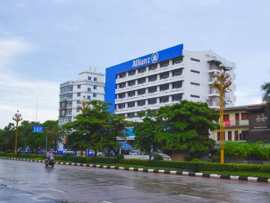 26 Haziran 2024, Vientiane, Laos - Banka binaları ya da Vientiane ofisi.