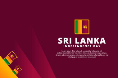 Sri Lanka Bağımsızlık Günü Uluslararası Anlık Tasarım Arkaplanı