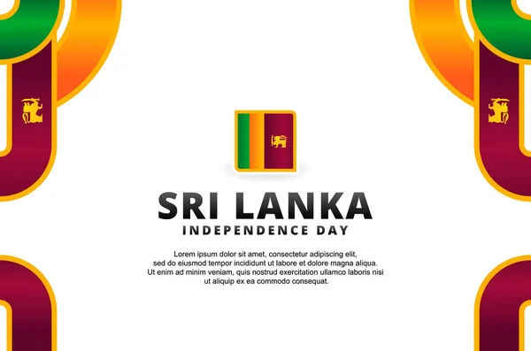Sri Lanka Independence Day Design Background International Moment Ilustração De Stock