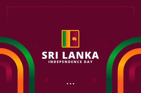 Sri Lanka Independence Day Design Background International Moment Ilustrações De Stock Royalty-Free