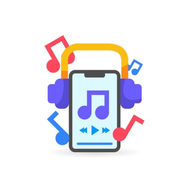 Music Flat Design Illustration With Note