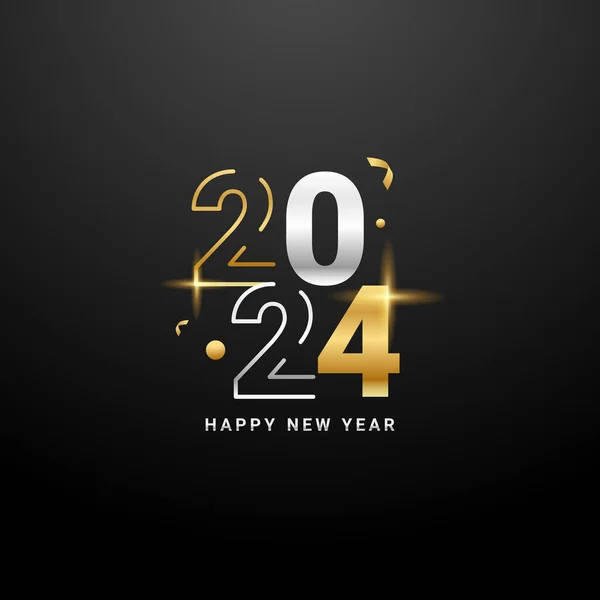 Projeto Celebração Ano Novo 2024 Ilustrações De Stock Royalty-Free