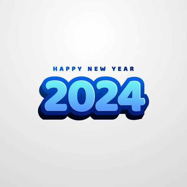 Новый 2024 Год Дизайне — стоковый вектор