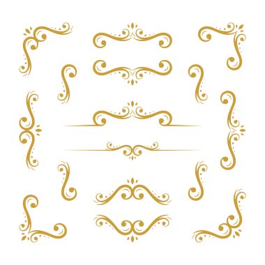 düğün eğrisi karmaşık süs tasarımı koleksiyonu