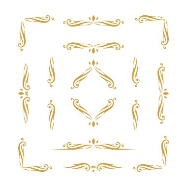 düğün eğrisi karmaşık süs tasarımı koleksiyonu