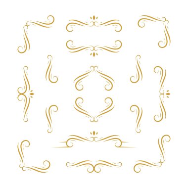 düğün eğrisi karmaşık süs tasarımı koleksiyonu