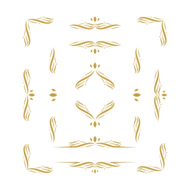 düğün eğrisi karmaşık süs tasarımı koleksiyonu