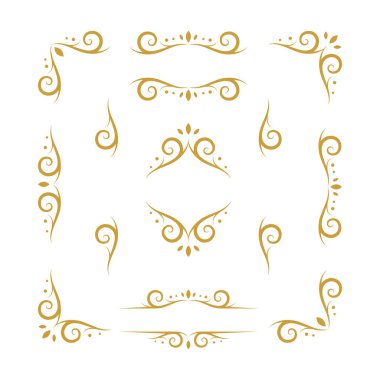 düğün eğrisi karmaşık süs tasarımı koleksiyonu