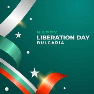 Bulgaristan Kurtuluş Günü Vektör Tasarım Şablonu