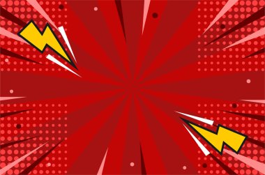 Çizgi Roman Biçimi Arkaplan Vektörü Tasarımı