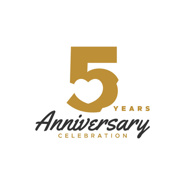 Anniversary Gold Number Vector Design Collection