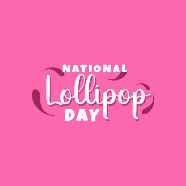 Ulusal Lolipop Günü Harika Vektör Tasarımı