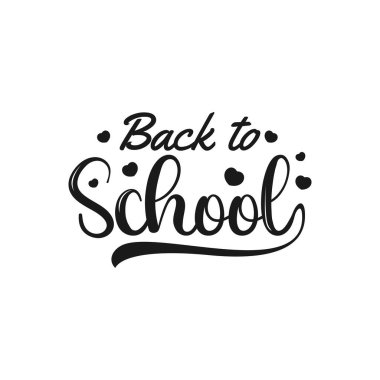 Okula Dönüş Harf Vektörü Tasarımı