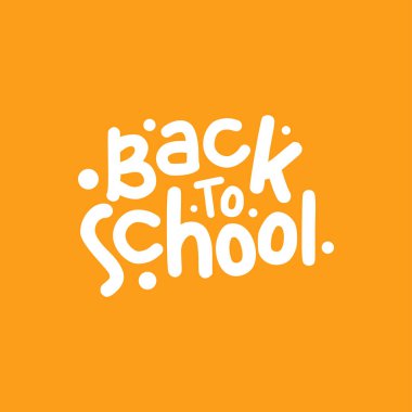 Okula Dönüş Harf Vektörü Tasarımı