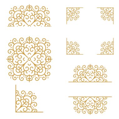 Mandala Tasarım Koleksiyonu Elementi