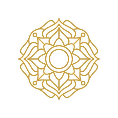 Mandala Çerçeve Altın Vektör Tasarım Koleksiyonu