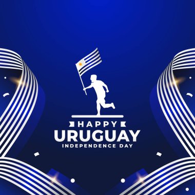Uruguay Bağımsızlık Günü tasarım illüstrasyon koleksiyonu