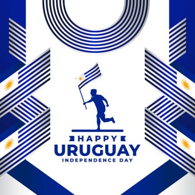 Uruguay Bağımsızlık Günü tasarım illüstrasyon koleksiyonu
