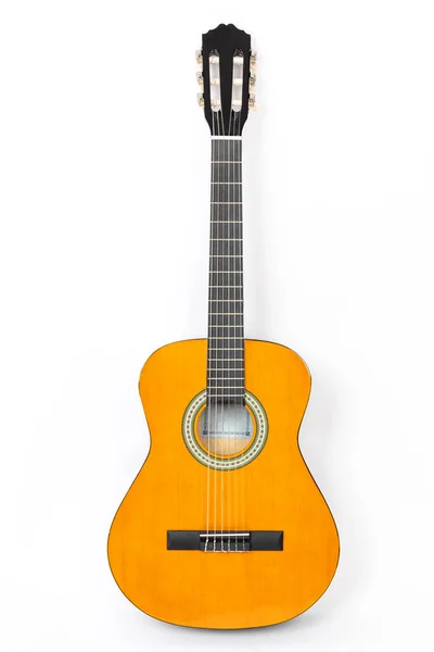 Acoustic Guitar White Background — Stock Photo, Image