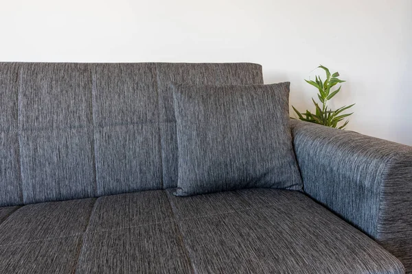 Interior Desain Dengan Sofa Dan Bantal Rincian Interior Ruang Tamu — Stok Foto