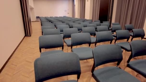 空荡荡的会议室 现代会议厅的内部 — 图库视频影像