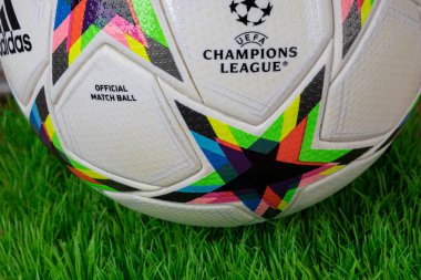 Varna, Bulgaria - December  6, 2022: Adidas UCL Pro Void. The official match ball of Champions League 2022/2023