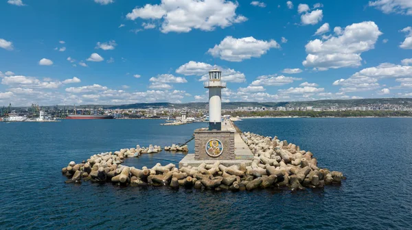 Mercusuar Varna Ibukota Laut Bulgaria — Stok Foto