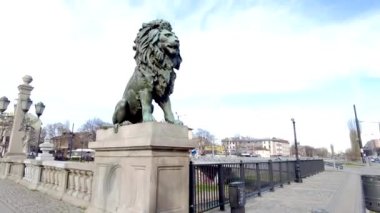 Sofya 'nın merkezindeki Lions Köprüsü. Sofya Bulgaristan 'ın başkenti.