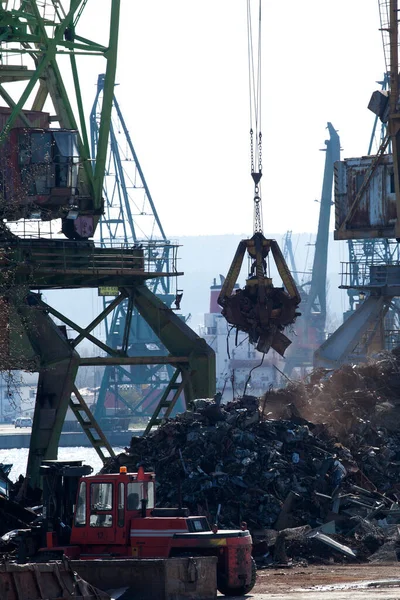 Scrap Metal Harbour — Stock Photo, Image