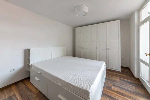 Neues Modernes Schlafzimmer Neue Heimat Innenraumfotografie — Stockfoto