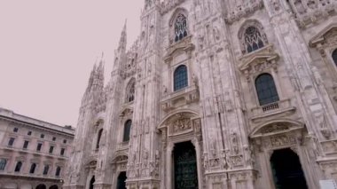 Ünlü Milan Katedrali, Duomo di Milano, İtalya.