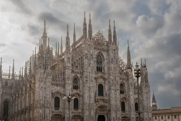 Facade Famous Milan Cathedral Duomo Milano Italy — Stock Photo, Image