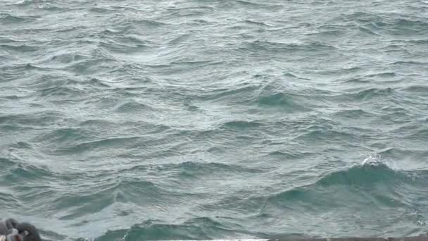 海面运动缓慢 慢动作的波浪 — 图库视频影像