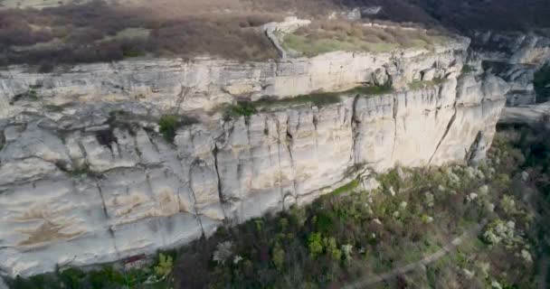 Madara Sziklák Madara Lovas Középkori Kődombormű Madara Rider Shumen Bulgária — Stock videók
