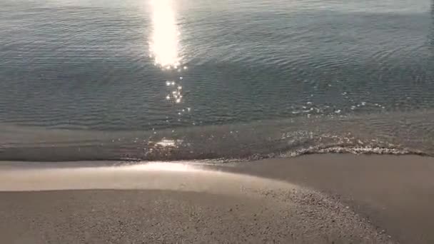 Схід Сонця Пляжі Піщаний Пляж Під Сонячним Світлом — стокове відео