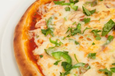 Güzel pizza yakın çekim 