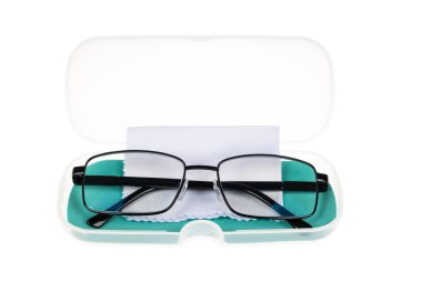 Zarif gözlükler, her ihtimale karşı, beyaz üzerine izole edilmiş.