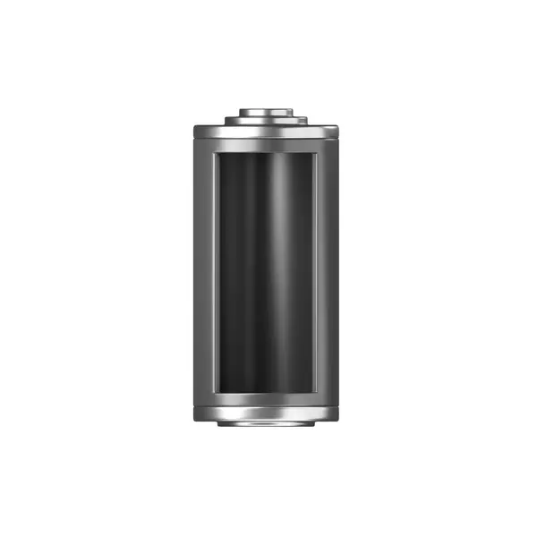 Batterij Pictogram Leeg Niveau Capaciteit Energie Glas Opslag Power Charge — Stockfoto