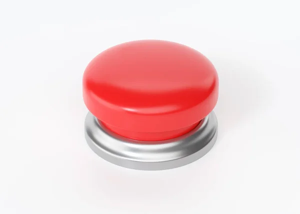 Botón Alarma Icono Renderizado Iniciar Círculo Simple Con Signo Interruptor — Foto de Stock