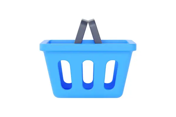 Market Basket Render Icon Shop Bag Goods Store Handbag Shopper — Stock Photo, Image