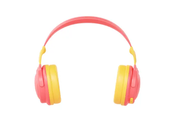 Headphones Renderizar Ícone Fone Ouvido Música Fone Ouvido Dispositivo Som — Fotografia de Stock
