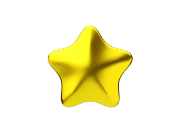 Revisión Icono Renderizado Estrella Dorada Tasa Positiva Del Cliente Experiencia —  Fotos de Stock