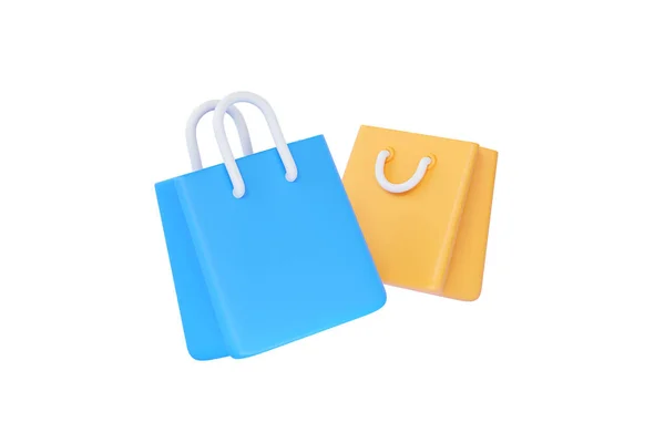 Shopbag Render Illustration Handtaschen Ikone Kommerz Angebot Mit Prozent Und — Stockfoto