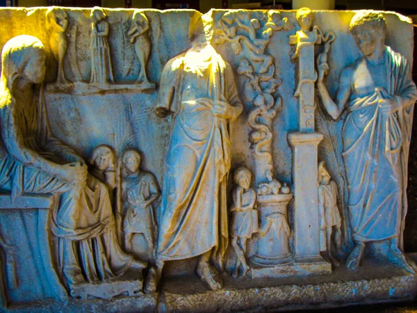Rodzina Posąg Starożytnej Cywilizacji Greckiej Marmur — Zdjęcie stockowe