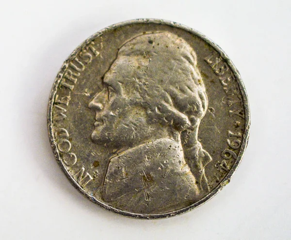 Usa Coin President Head Metallic Relief — Stock Photo, Image