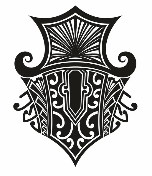 ベクトルシンボル装飾タトゥー ベクトルイラスト 体の上の図面 古代の古代の入れ墨 — ストックベクタ