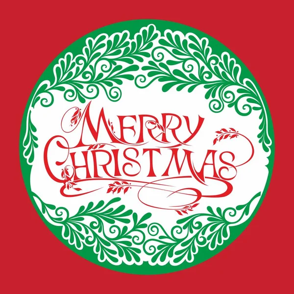 メリークリスマスカード ベクターイラスト クリスマスの背景 — ストックベクタ