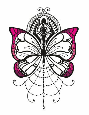 Butterfly. Butterfly isolated on white background in vector format very easy to edit, individual objects