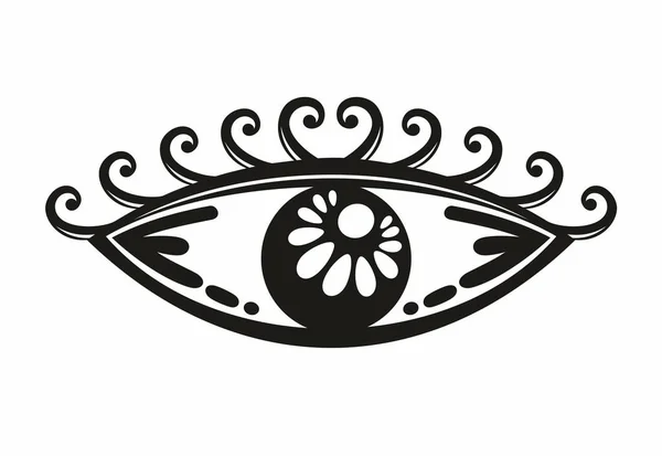 Símbolo Vista Retina Scan Eye Icon Visión Icon Eye Icon — Vector de stock